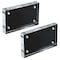 Azar Displays Black Acrylic Block with Metal Back Plate 4.5 in. X 3 in., 2PK 104663-BLK-2PK - alternate 1